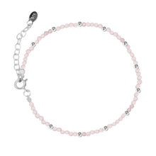 Silver bracelet with semi-precious stone