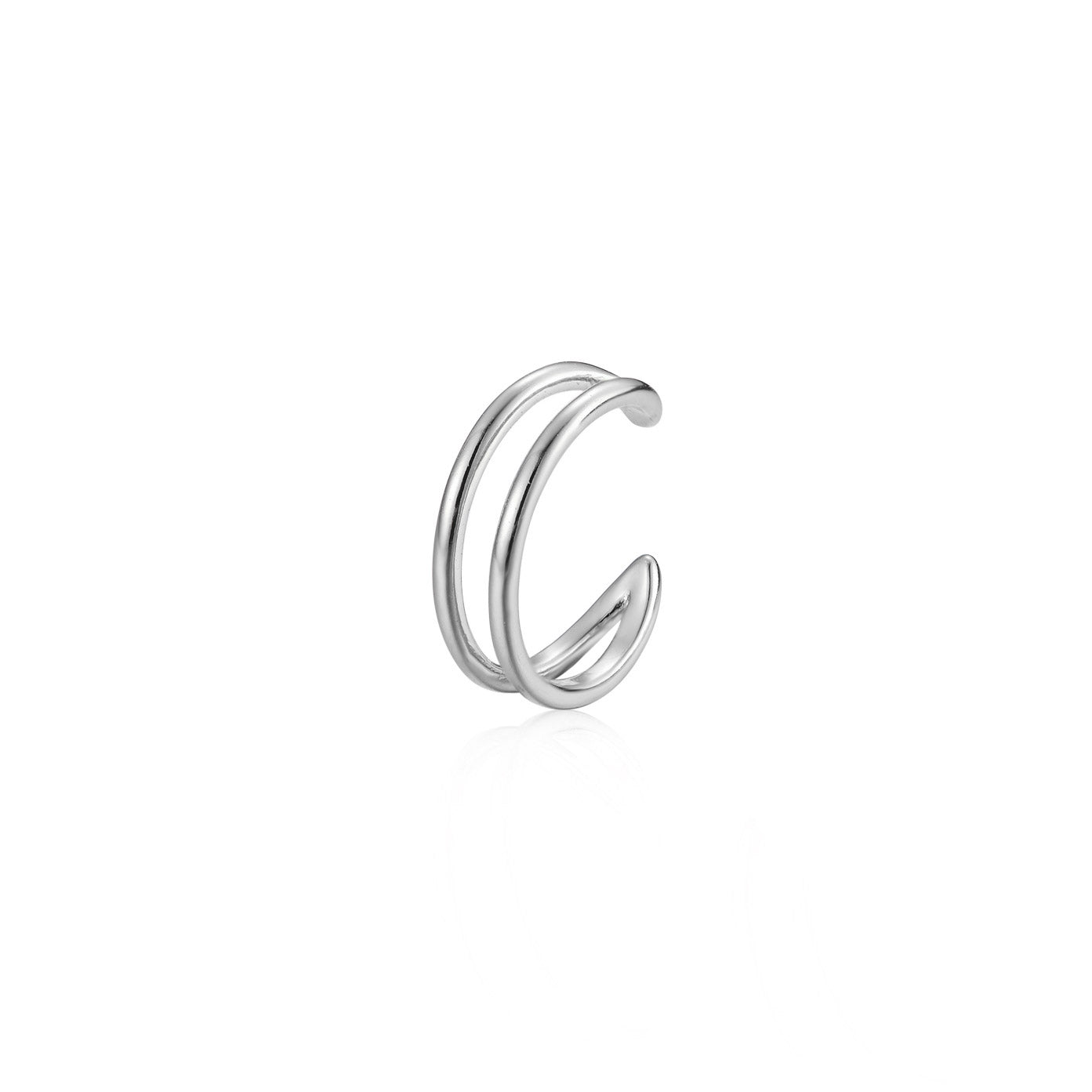 Silver earring "cuff"