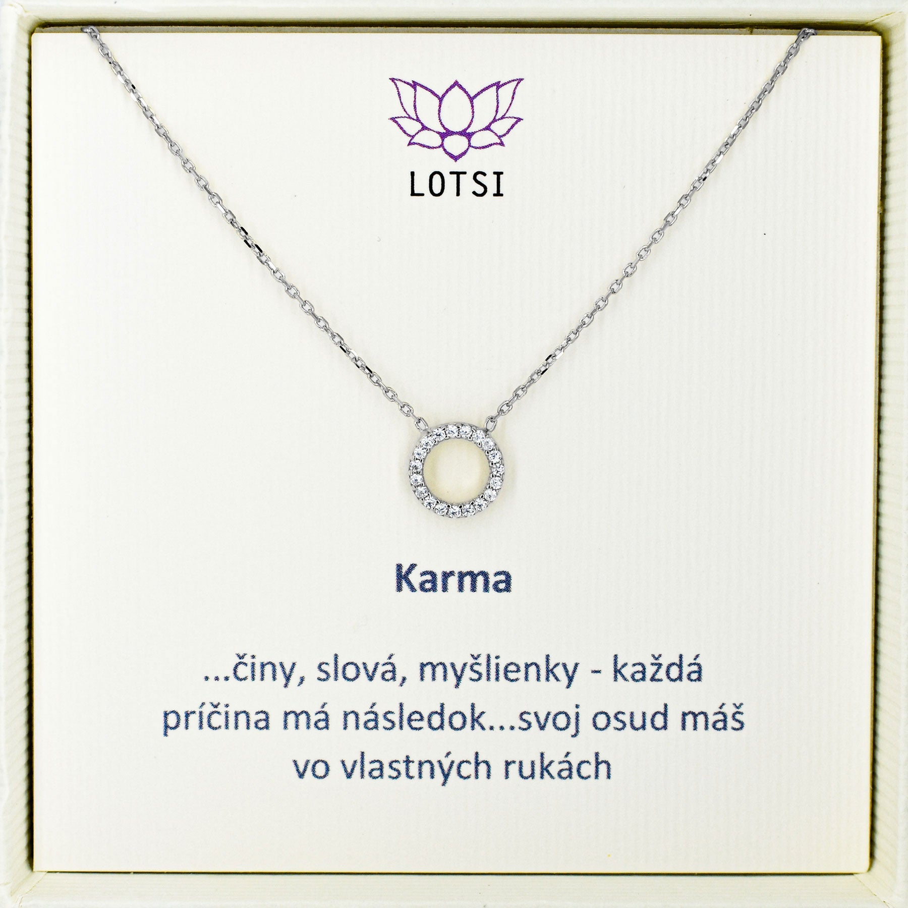 Karma gold chain