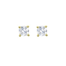 Gold screw earrings